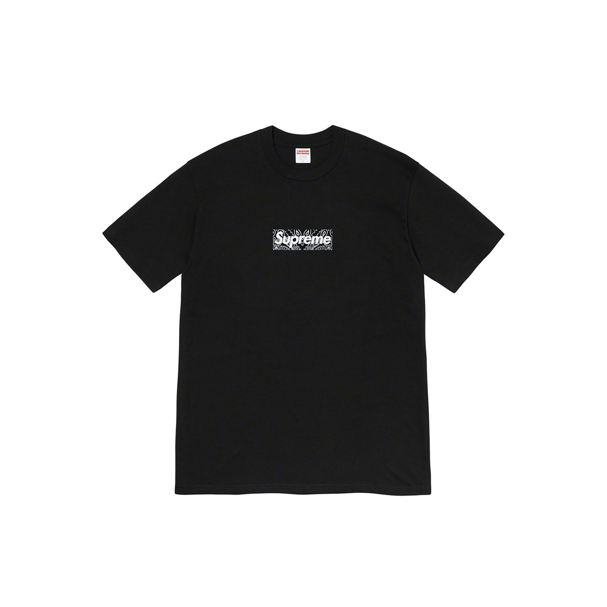 Supreme Bandana Box Logo T-Shirt Tee Black (FW19) | FW19 - KLEKT