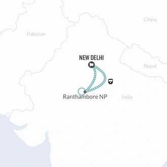 tourhub | Bamba Travel | Ranthambore Tiger Experience 5D/4N (from Delhi) | Tour Map