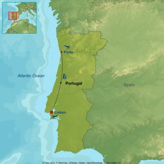 tourhub | Indus Travels | Essential Portugal | Tour Map