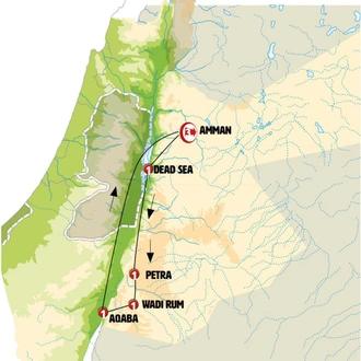 tourhub | Europamundo | Discover Israel | Tour Map