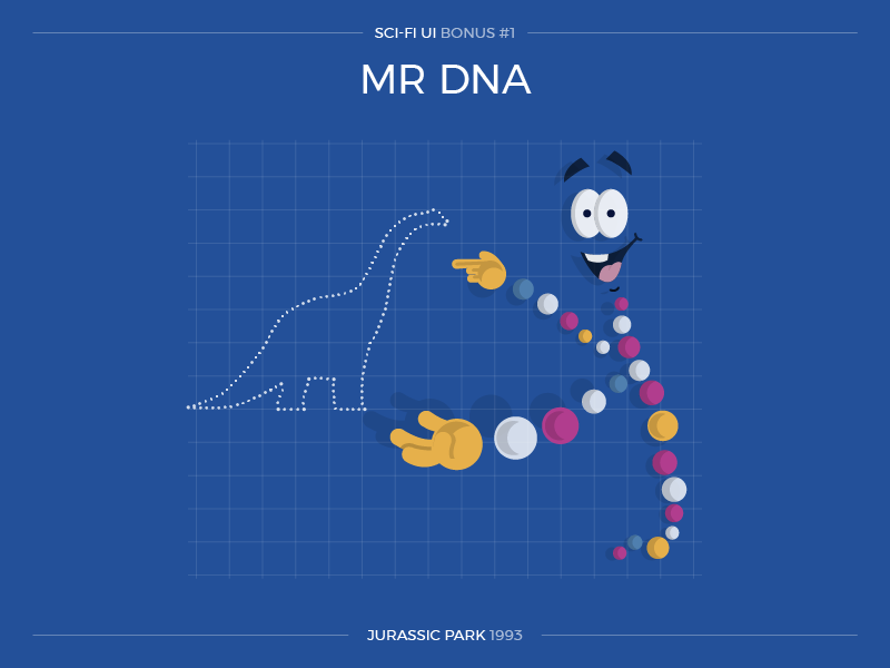 Mr. DNA from Jurassic Park