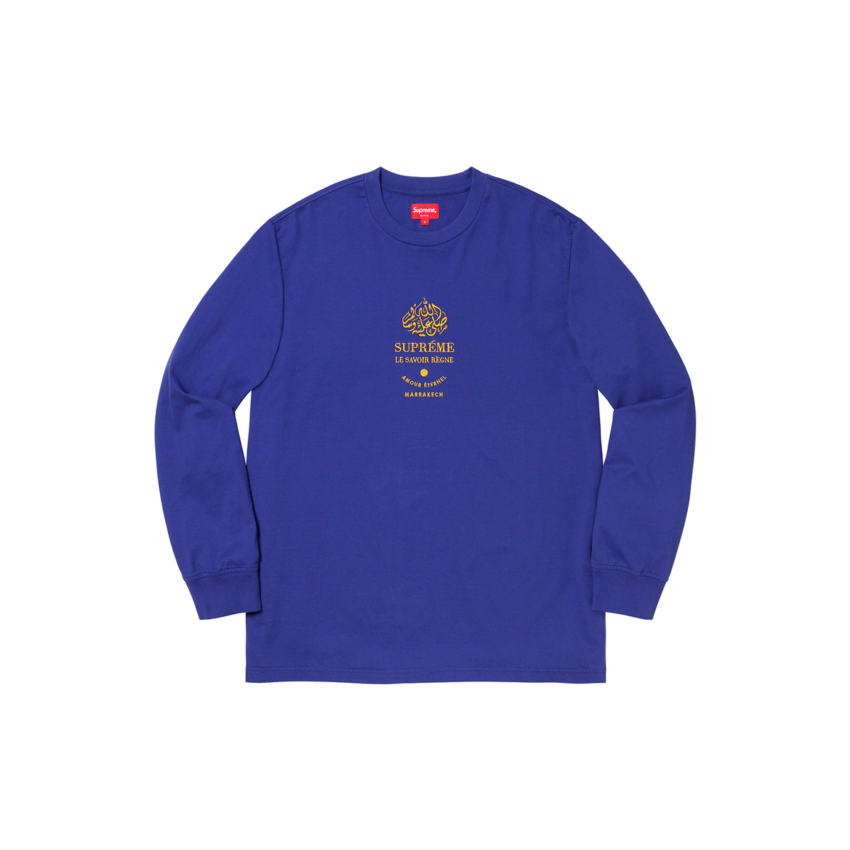 Supreme Marrakech Longsleeve L/S T-Shirt Top Dark Royal (FW19 ...