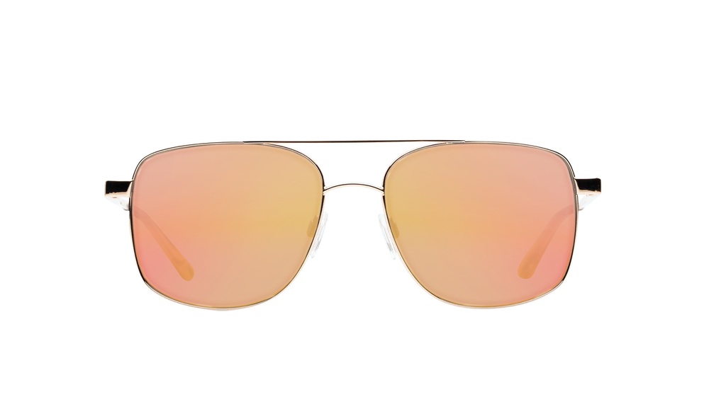 Trendig kantig glasögonbåge i metall med nässadlar för män. Design Oscar Jacobson X Smarteyes