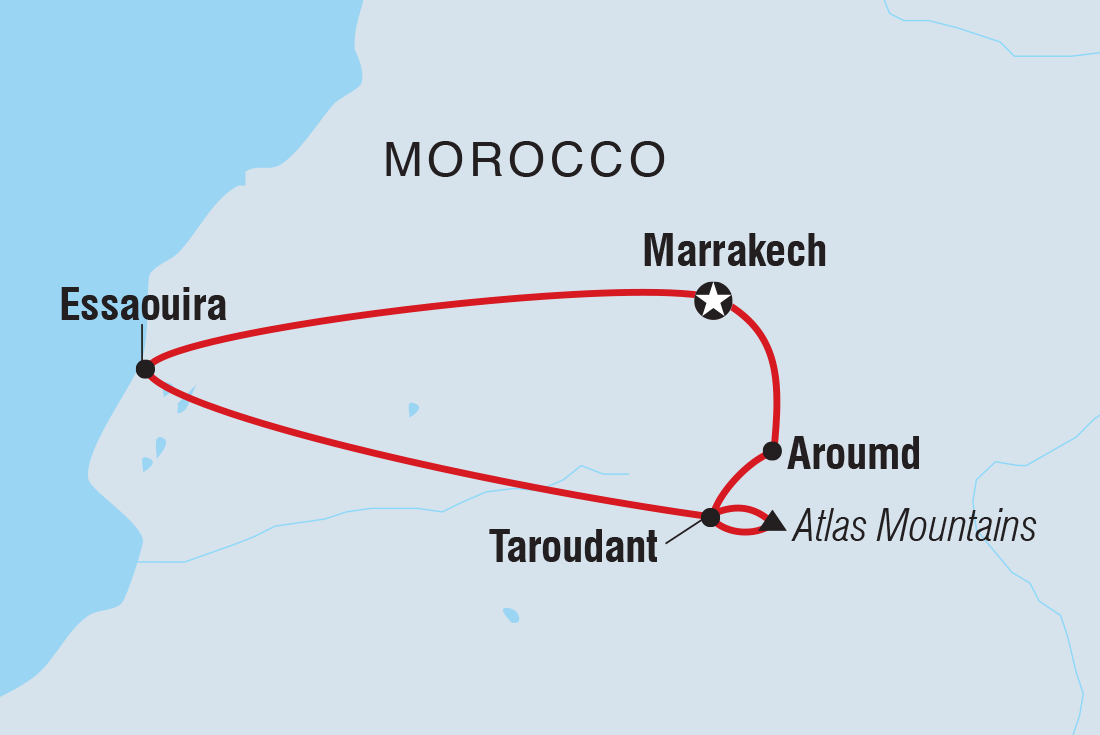 tourhub | Intrepid Travel | Morocco Family Holiday | Tour Map