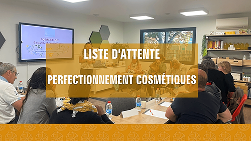 Représentation de la formation : Cosmétiques et savons : niveau perfectionnement (Liste d'attente)