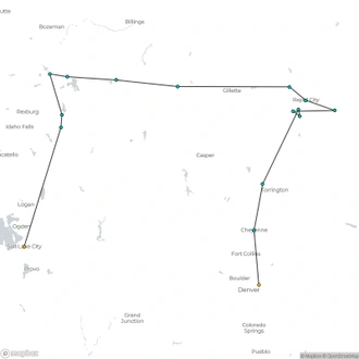 tourhub | Tours of Distinction | National Parks of America's West | Tour Map