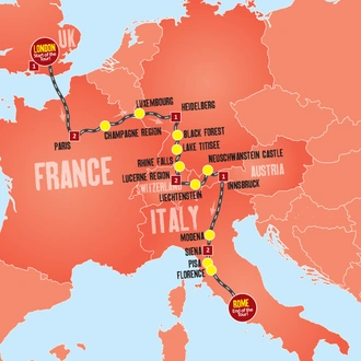 tourhub | Expat Explore Travel | Best Of Western Europe | Tour Map