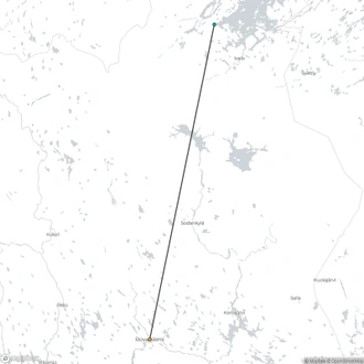 tourhub | Nordic Unique Travels | 5-Day Midnight Sun in Lapland | Tour Map