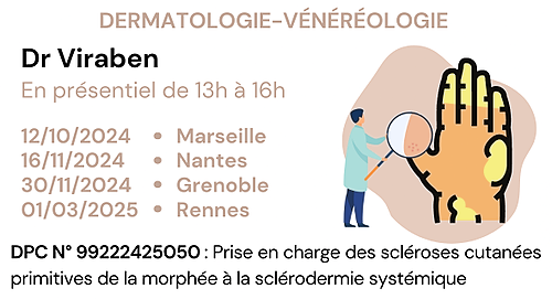 Représentation de la formation : Prise en charge des scléroses cutanées primitives de la morphée à la sclérodermie systémique - 99222425050 - En région