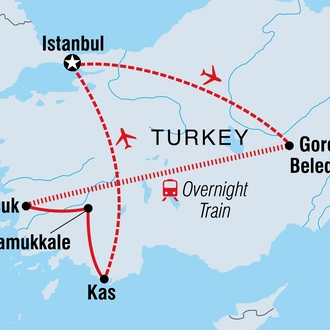 tourhub | Intrepid Travel | Turkey Family Holiday | Tour Map