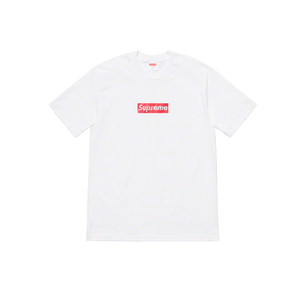 Supreme x Swarovski Box Logo T-Shirt 25th Anniversary Tee White (SS19 ...