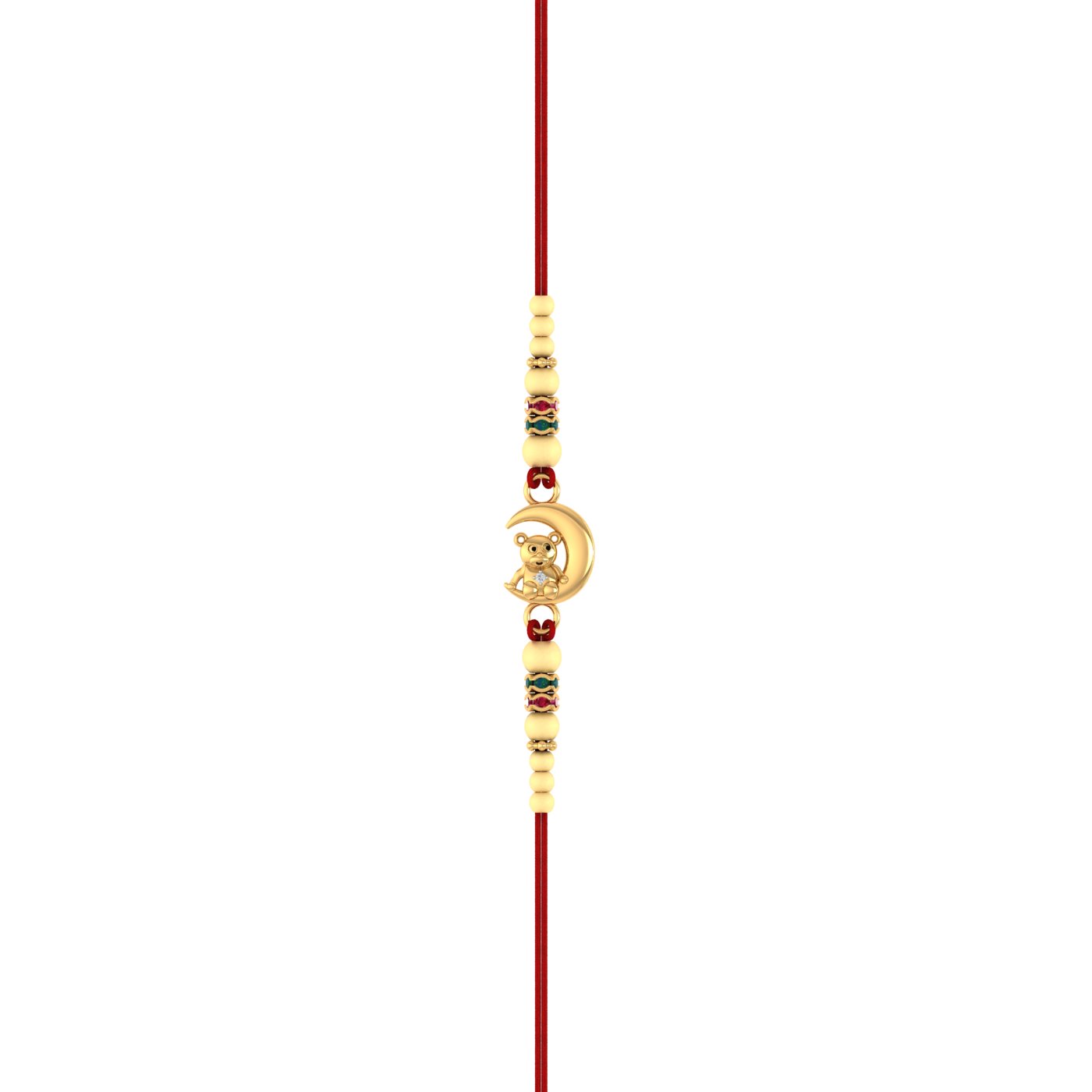 Get Your Hands on the Latest Rakhi Design for Younger Brother | TEDDY BEAR GOLD RAKHI