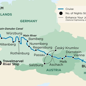 tourhub | APT | European Gems | Tour Map