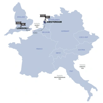 tourhub | Contiki | Amsterdam for Christmas | 2025/2026 | Tour Map