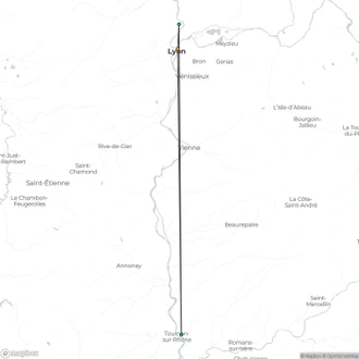 tourhub | CroisiEurope Cruises | The Valleys of the Rhône and Saône: Gastronomy and vineyards (port-to-port cruise) | Tour Map