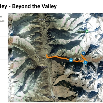 tourhub | Beyond the Valley LLP | Nangma Valley Trek | Tour Map