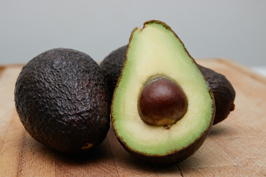 avocado fruit sliced open