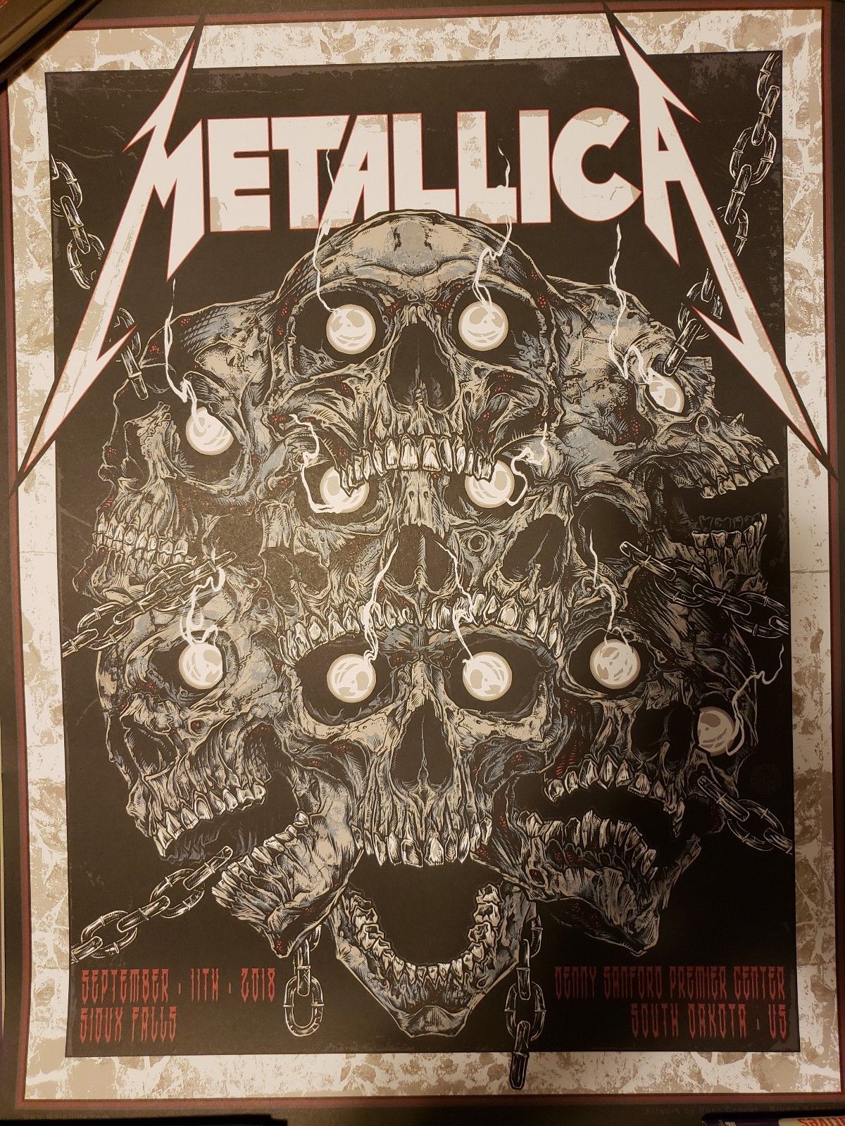 Metallica-sioux-falls-2018-rhys-cooper-show-edition | Collectionzz