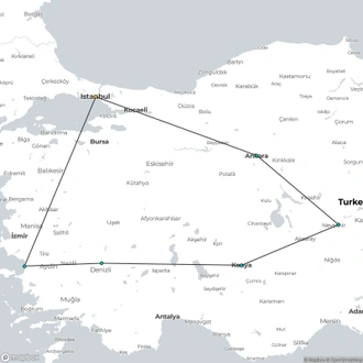 tourhub | Encounters Travel | Discover Turkey | Tour Map