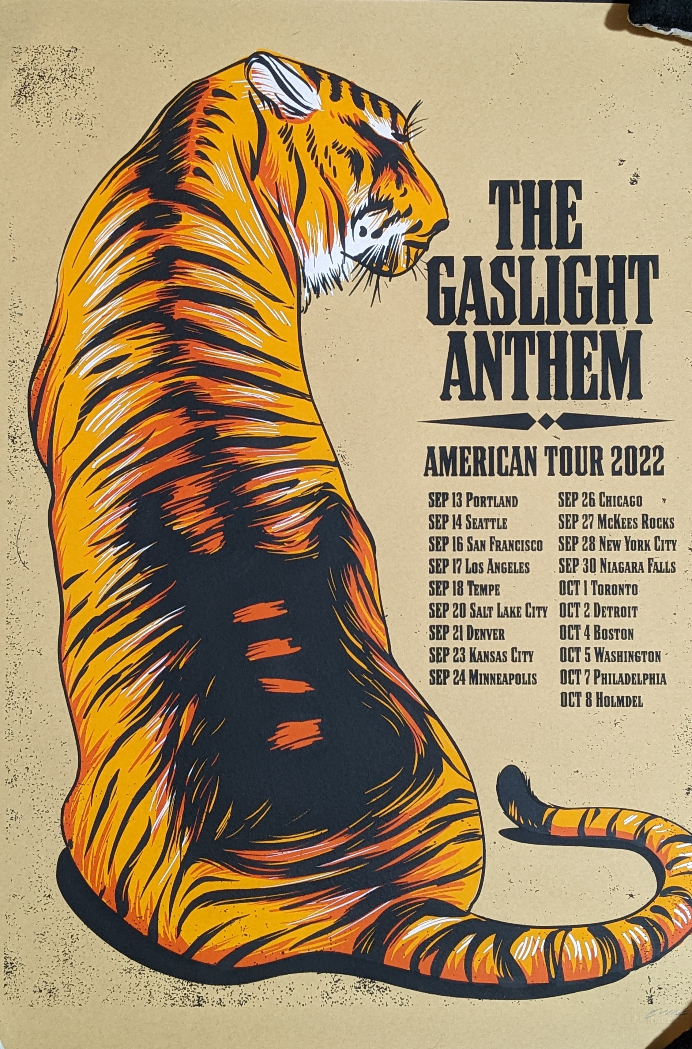 gaslight anthem tour 2022 merch