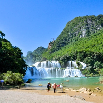 tourhub | Mr Linh's Adventures | Adventure in Ban Gioc Waterfall - Ba Be Lake - Halong Bay - Group Tour 