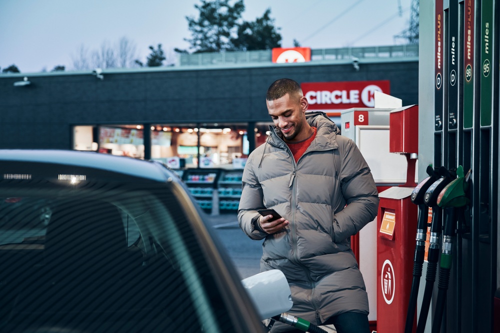 Blippa bilen tillsammans med Circle K