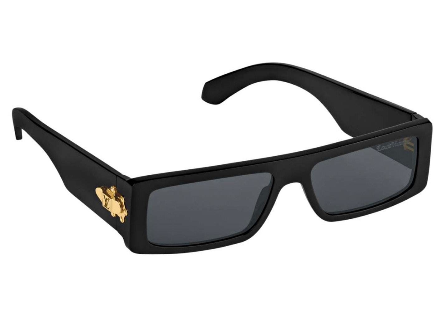 Sunglasses Louis Vuitton x Nigo Black in Plastic - 23437637