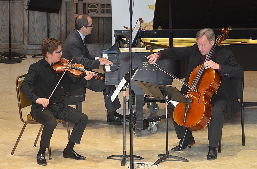 Camerata San Antonio Piano Trio performs at First Presbyterian Church. Photo credit Phil Houseal