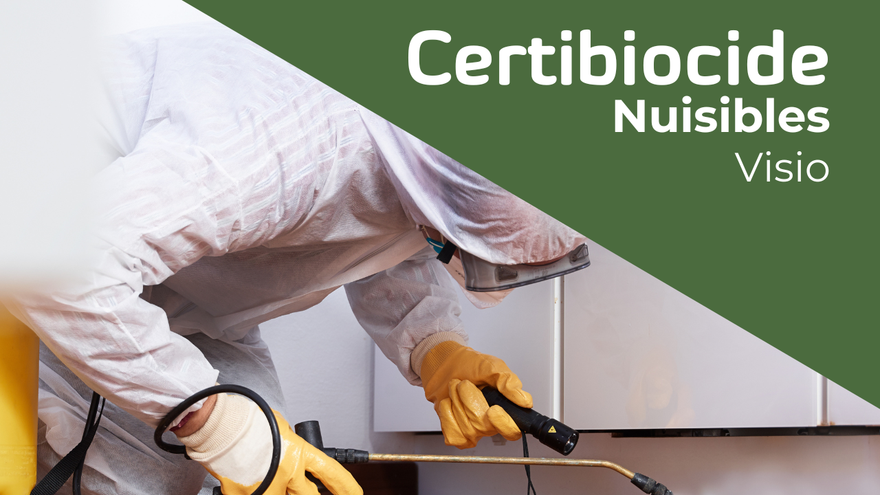 Représentation de la formation : Certibiocide - 3 jours Nuisibles - TP14, TP18 et TP20 - Visio