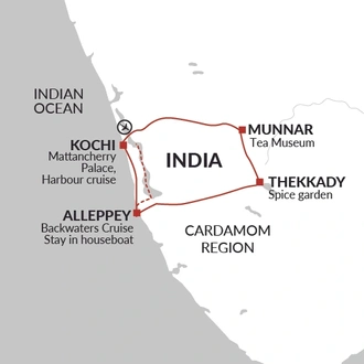 tourhub | Explore! | Indian Food Adventure | Tour Map