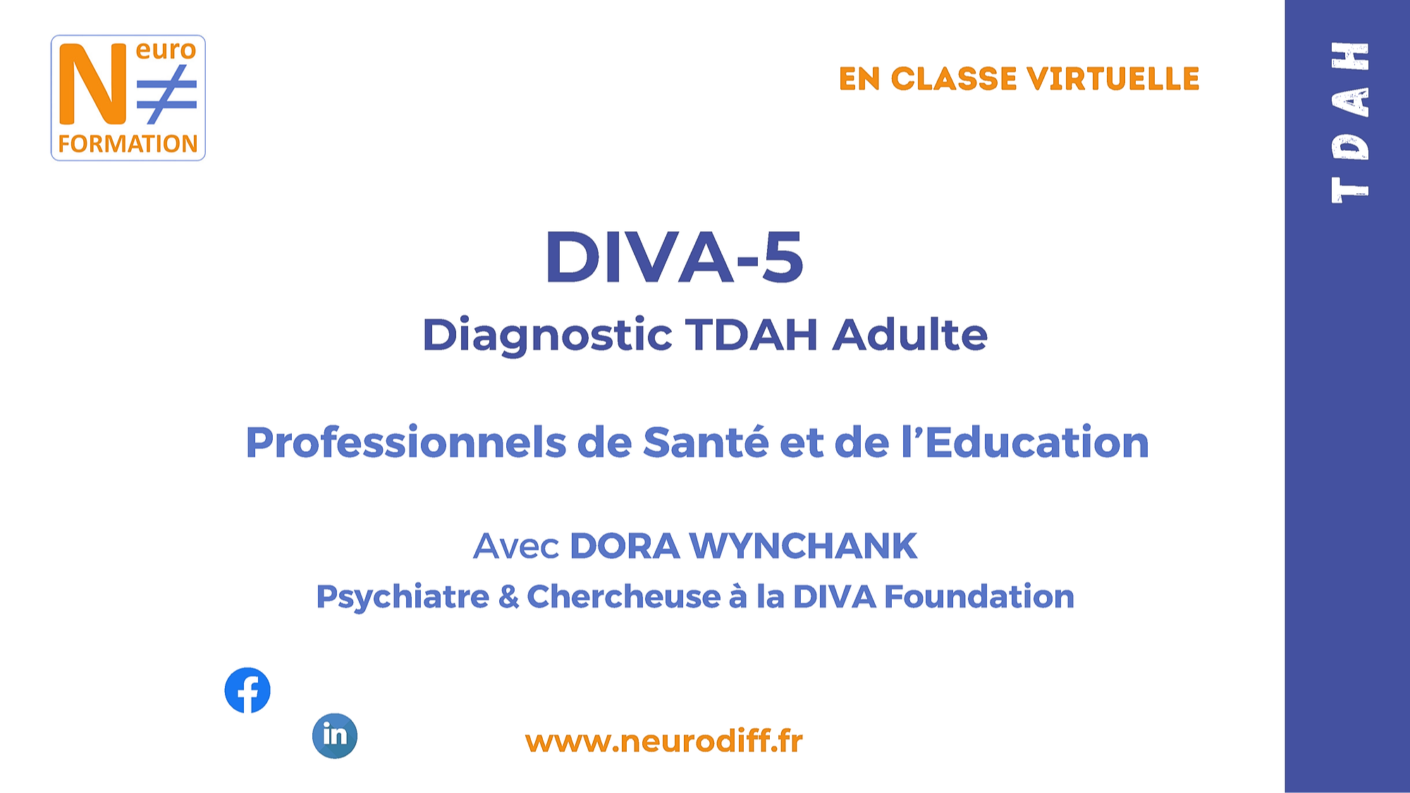 Représentation de la formation : DIVA-5 - TDAH Adulte