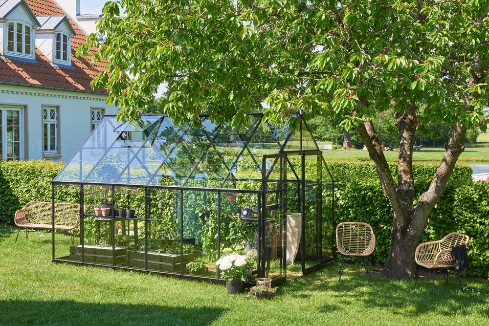 Växthus från Halls Greenhouses.