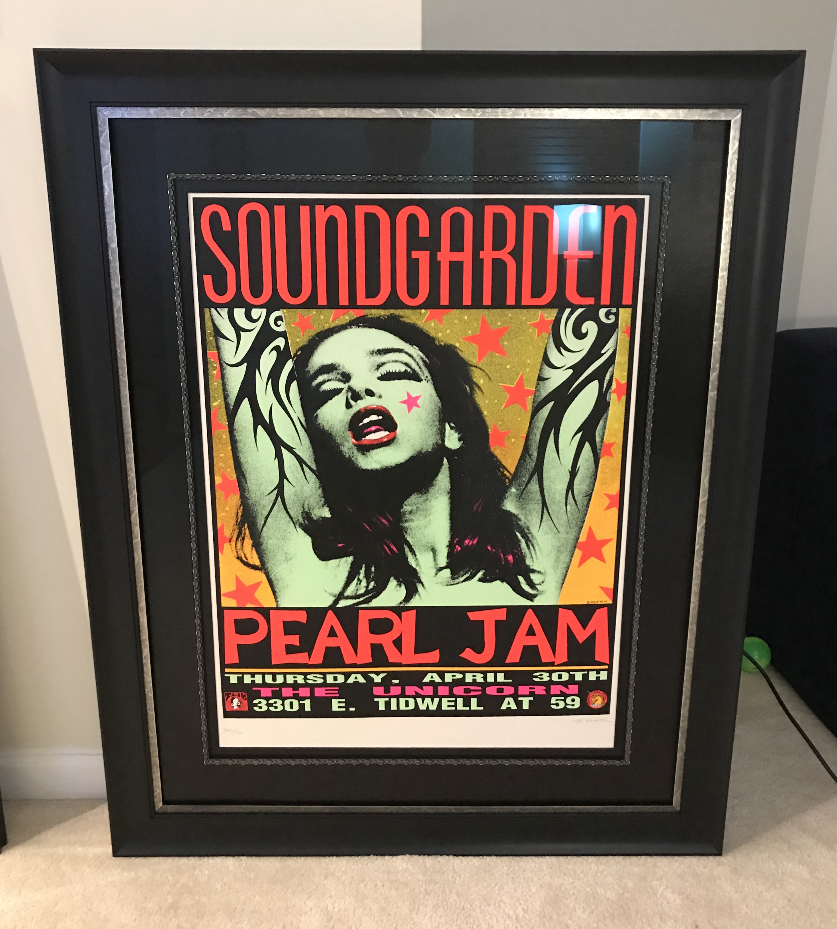 Soundgarden/Pearl Jam Frank Kozik Limited Edition Poster #1021/2500, Lot  #89748