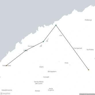 tourhub | Walkers' Britain | Majorca: Sierras and Monasteries | Tour Map