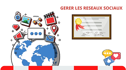 Représentation de la formation : Gérer la communication digitale d'une entreprise via les réseaux sociaux