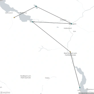 tourhub | The Natural Adventure | Salzburg Lake District Walking Break | Tour Map