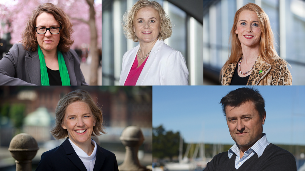 Camilla Hansén, Anna Sibinska, Pernilla Stålhammar, Karolina Skog och Nicklas Attefjord.