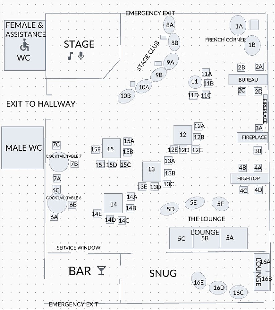 View seating plan to decide where you would like to sit