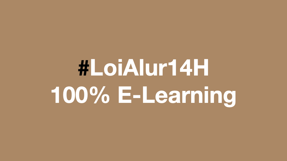 Représentation de la formation : Loi Alur 14H - 100% E-Learning