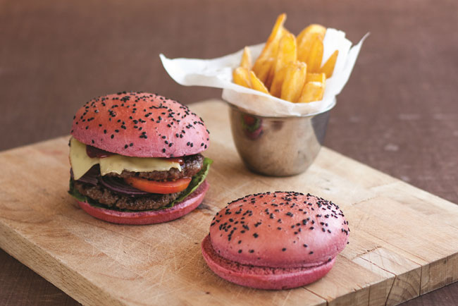 red-burger-buns