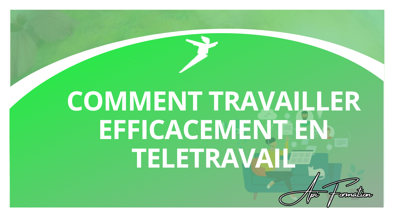 Représentation de la formation : COMMENT TRAVAILLER EFFICACEMENT EN TELETRAVAIL 