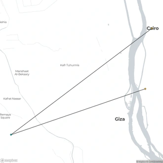 tourhub | Sun Pyramids Tours | 2-Days Private Tour in Pyramids, Museum, And Coptic In Cairo | Tour Map