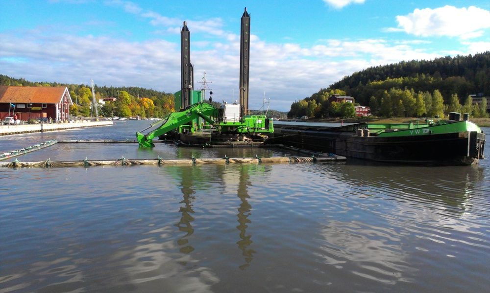 Sanering av förorenade sediment i Valdemarsviken. 