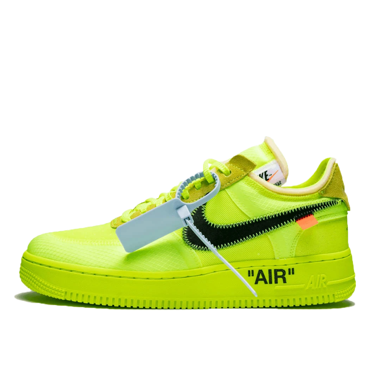 JustFreshKicks on X: On Foot Look at the OFF-WHITE x Nike Air Force 1  “Volt” scheduled to release Holiday 2018  / X