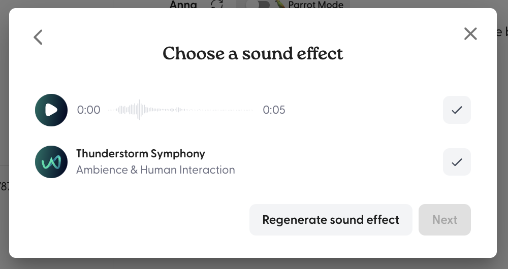 Generate a sound effect