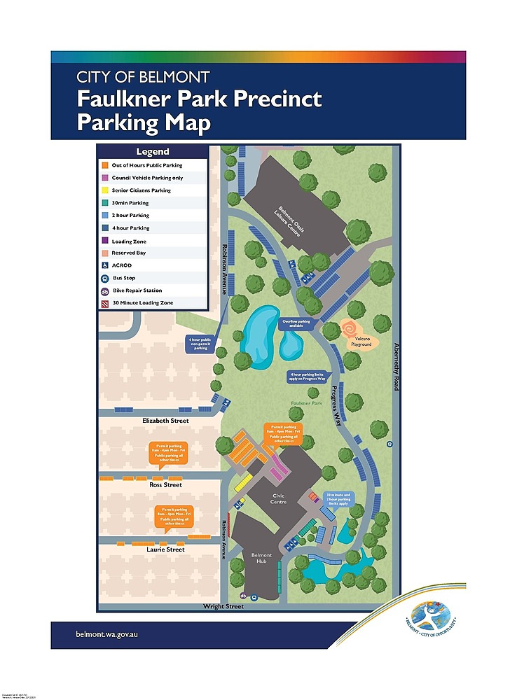 Faulkner Park Precinct Parking Map