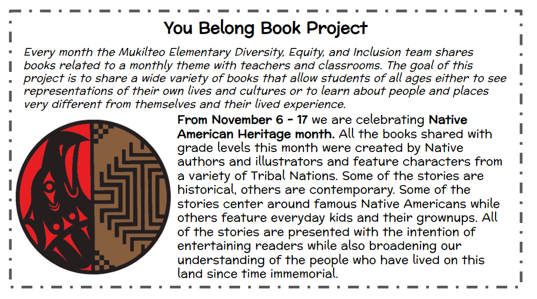 You Belong Book Project Flyer