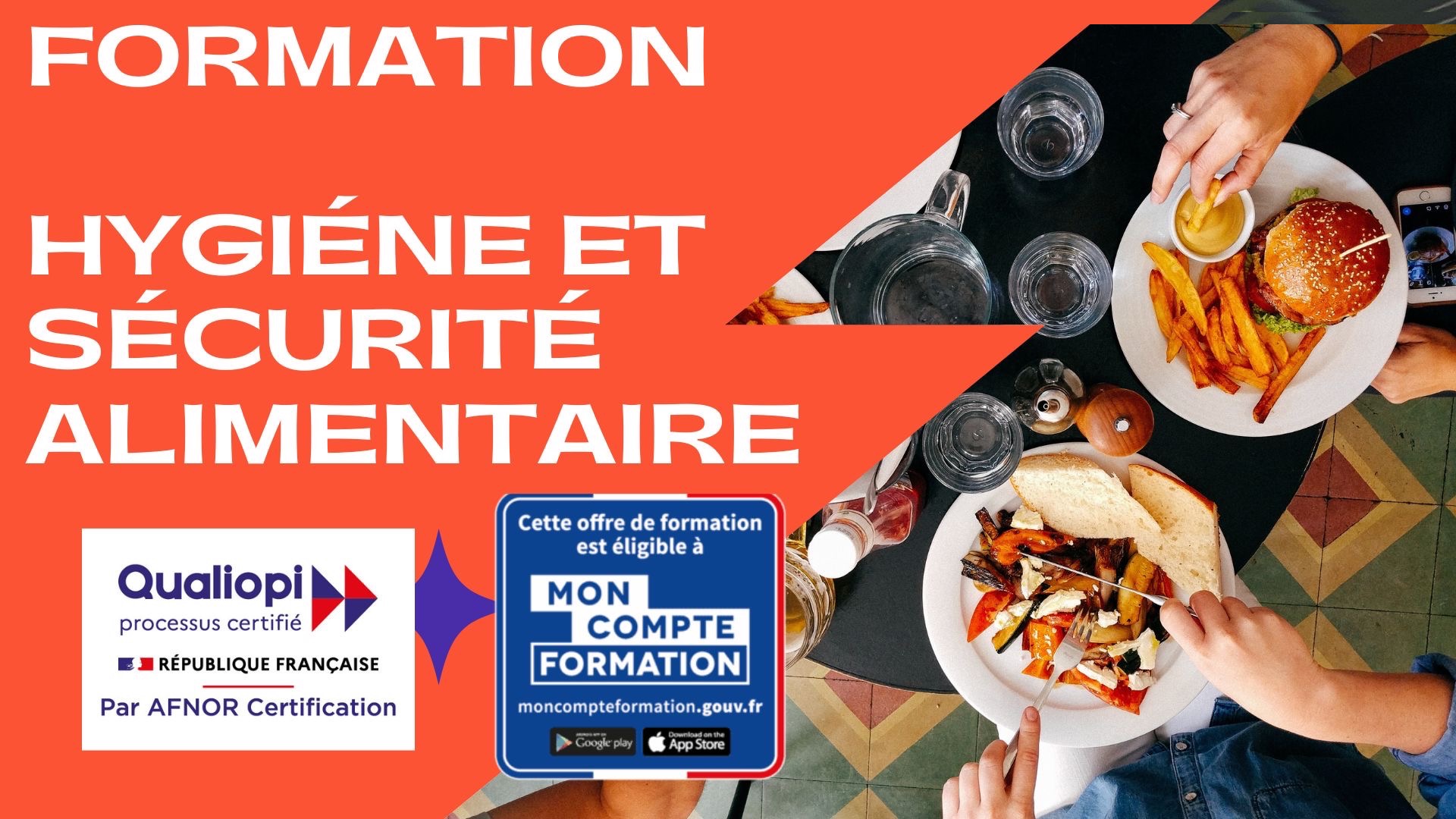 Représentation de la formation : Formation spécifique en hygiène alimentaire adaptée à l’activité des établissements de restauration commerciale - 14 heures 