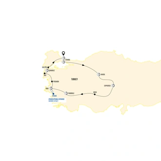 tourhub | Costsaver | Wonders of Turkey | Tour Map