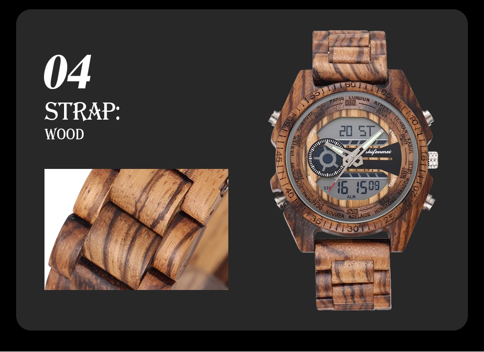 Shifenmei men wooden luxury watch Grand clock collection